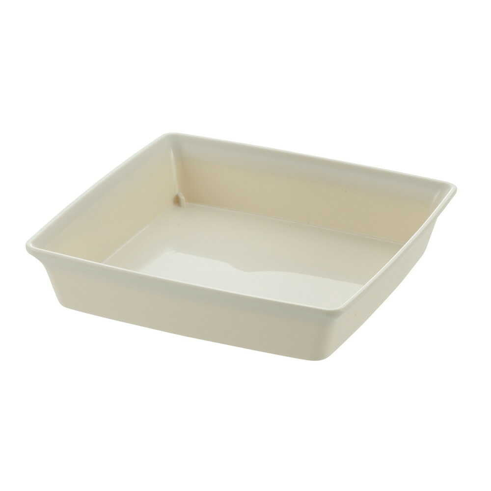 Richell Fore Square Plate White