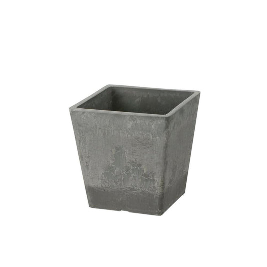 Richell Botani Square Pot Light Gray