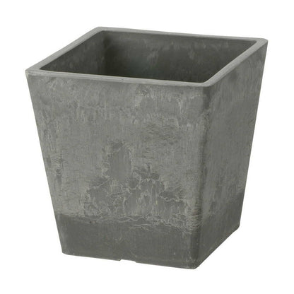 Richell Botani Square Pot Light Gray
