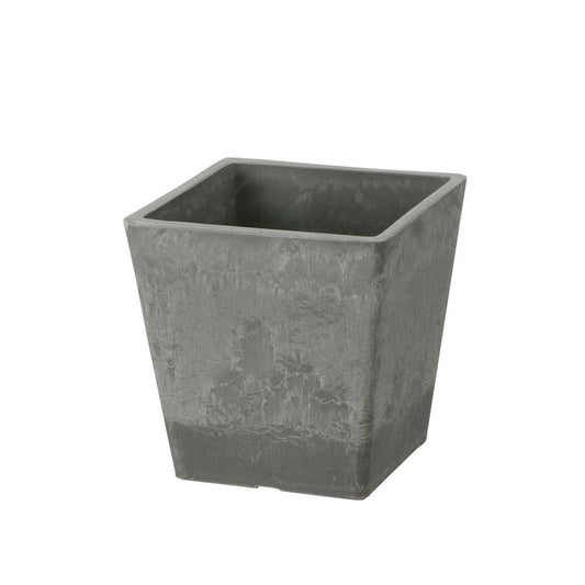 Richell Botani Square Pot Light Gray