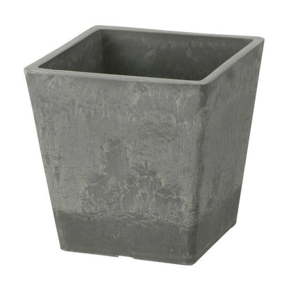 Richell Botani Square Pot Light Gray
