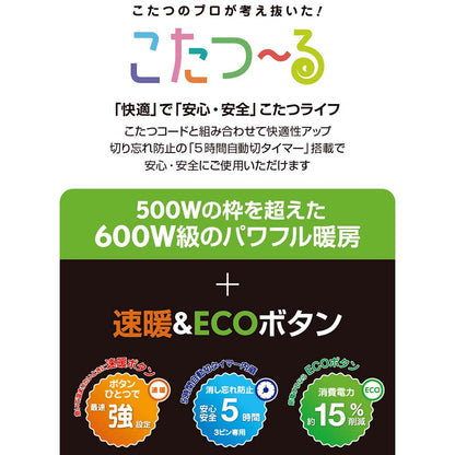 こたつ用取替ヒーター C600T+ MCU-501EC(KC）【直送品】 返品・キャンセル・他商品と同時購入は不可