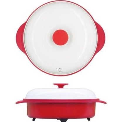 TKSM-34 TO-PLAN Deep Microwave Kale Grill with Steaming Plate