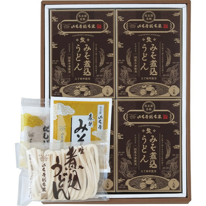 Yamamotoya Sohonke Fresh Miso Udon Set (4 servings)