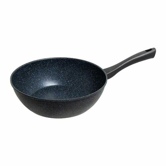 Tafco Ultra Lightweight Diamond Marble Cast Stir Fry Pan 28cm Gas Only 1 Piece