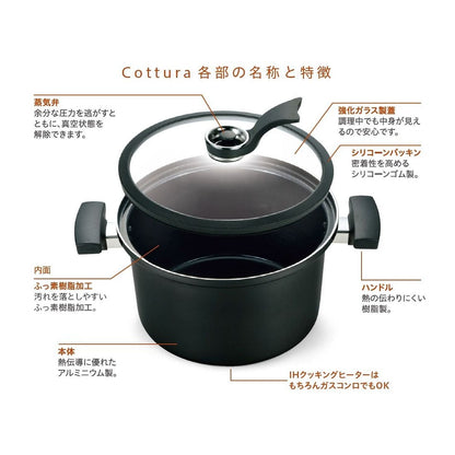 Kajiwara Industries Cottola IH-Compatible Vacuum Cooker YK-0001 19cm