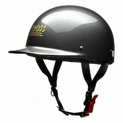 Lead Industry CROSS Half Helmet Gun Metallic CR680 GM