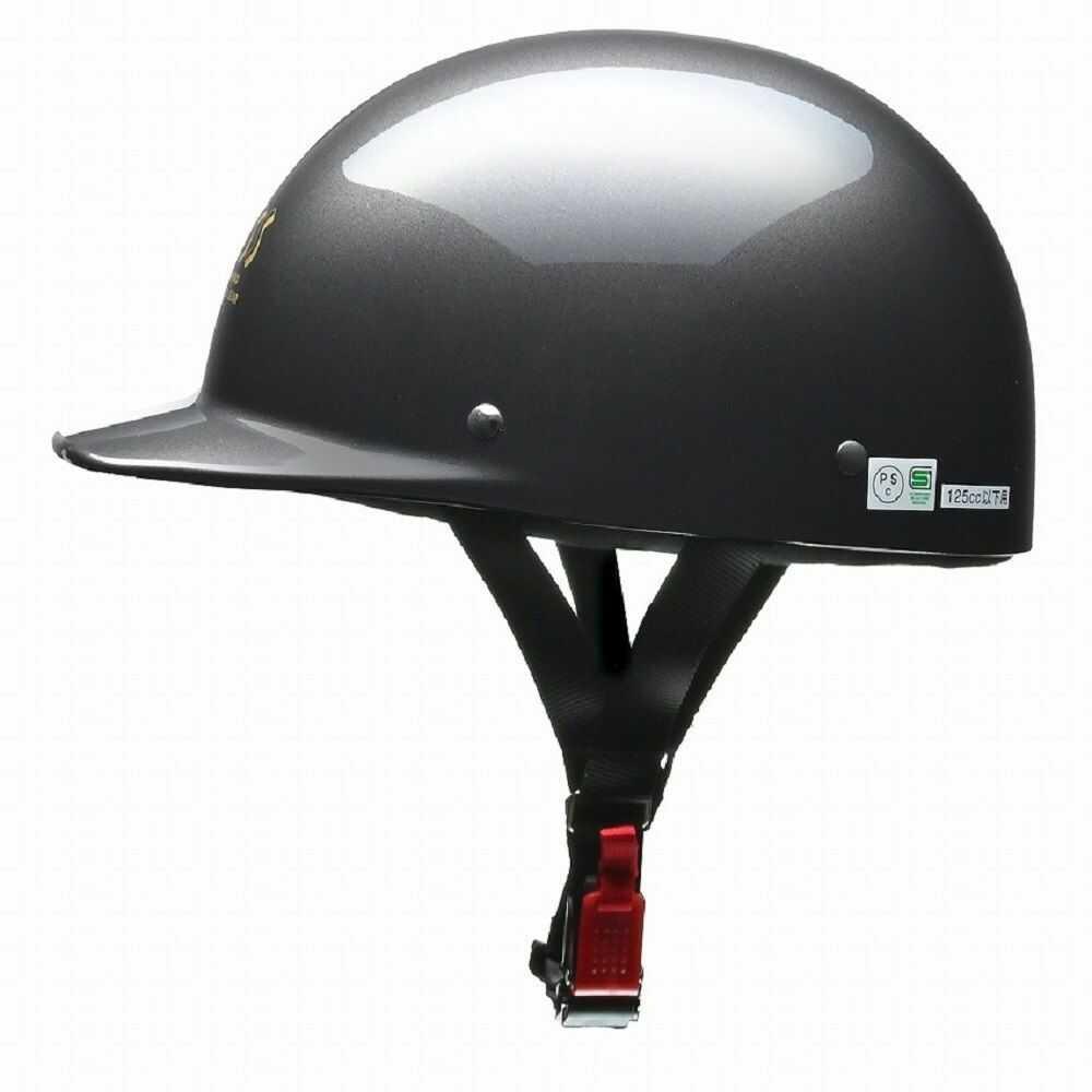Lead Industry CROSS Half Helmet Gun Metallic CR680 GM