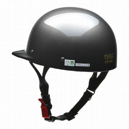 Lead Industry CROSS Half Helmet Gun Metallic CR680 GM