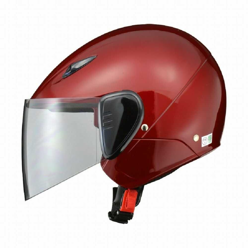 Lead Industry SERIO Semi-Jet Helmet Candy Red RE35 CRE