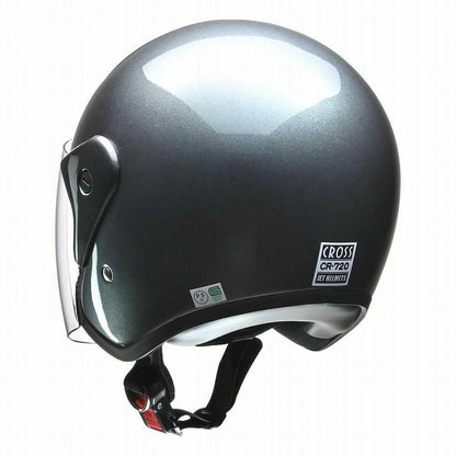 Lead Industrial CROSS Jet Helmet Gun Metallic CR720 GM
