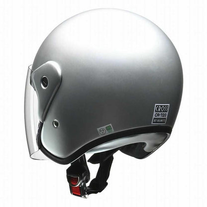 Lead Industry CROSS Jet Helmet Silver CR720 SI