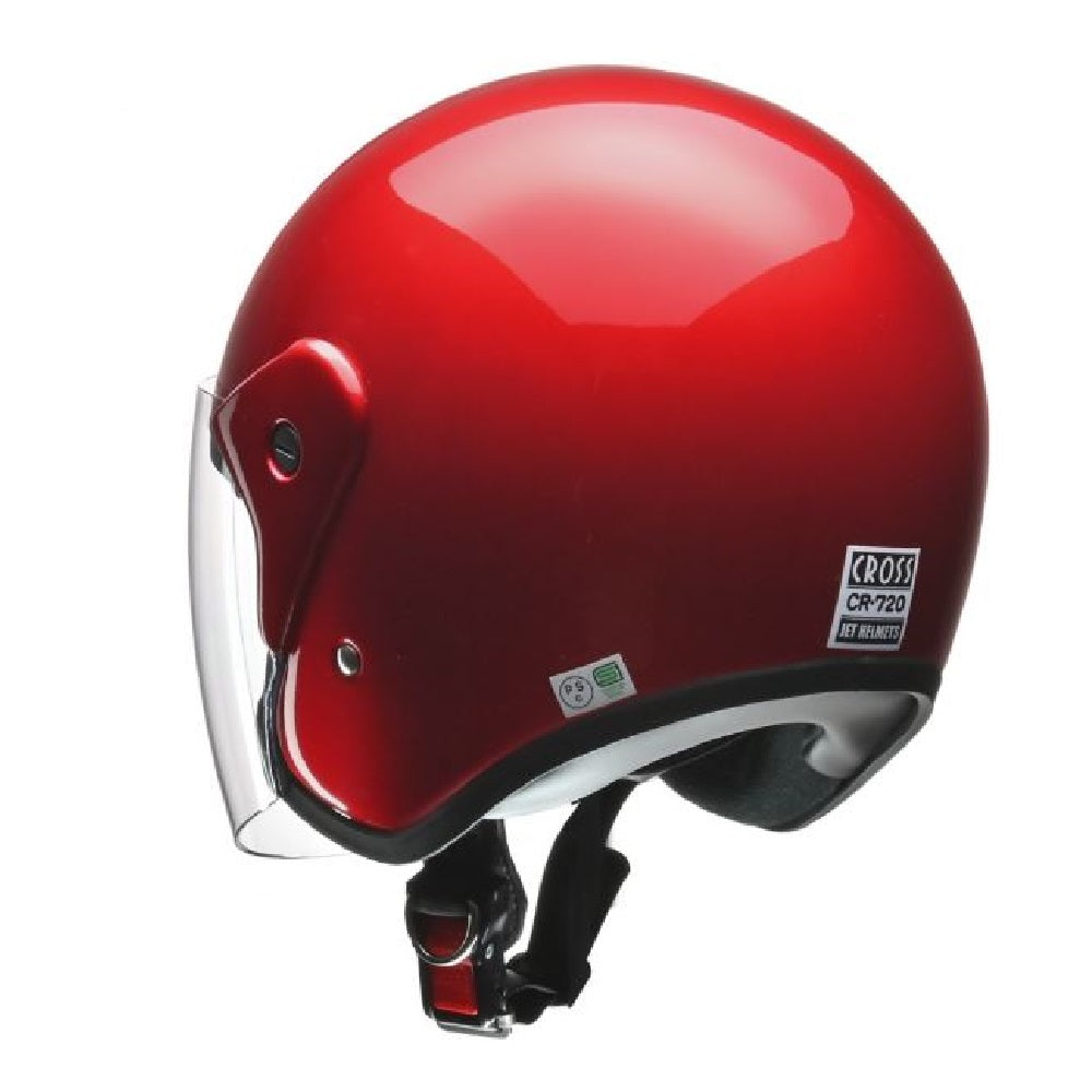 Lead Industrial CROSS Jet Helmet Candy Red Free CR720CRE
