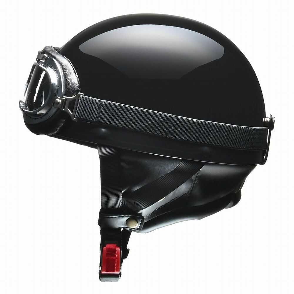 Lead Industry CROSS Vintage Helmet Black Metallic CR750 BK