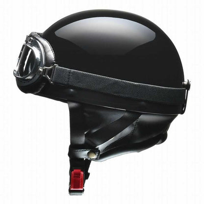Lead Industry CROSS Vintage Helmet Black Metallic CR750 BK