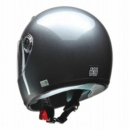 Lead Industry CROSS Full Face Helmet Gun Metallic CR715 GM