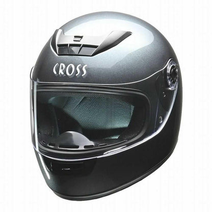 Lead Industry CROSS Full Face Helmet Gun Metallic CR715 GM
