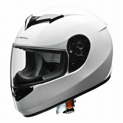 Lead Industry STRAX Full Face Helmet White SF12 WH L