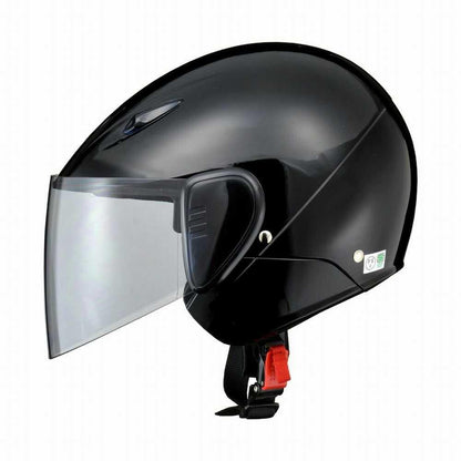 Lead Industry SERIO Semi-Jet Helmet Black RE35 BK