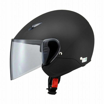 Lead Industry SERIO Semi-Jet Helmet Half Matte Black RE35 MATBK