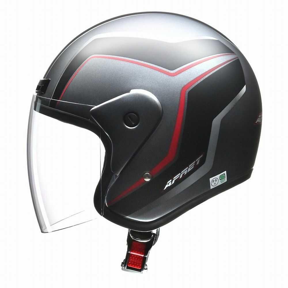 Lead Industry APRET Jet Helmet Matte Gun Metallic APRET MATGM