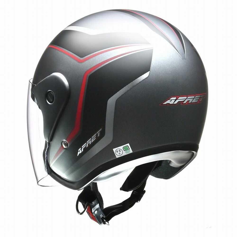 Lead Industry APRET Jet Helmet Matte Gun Metallic APRET MATGM