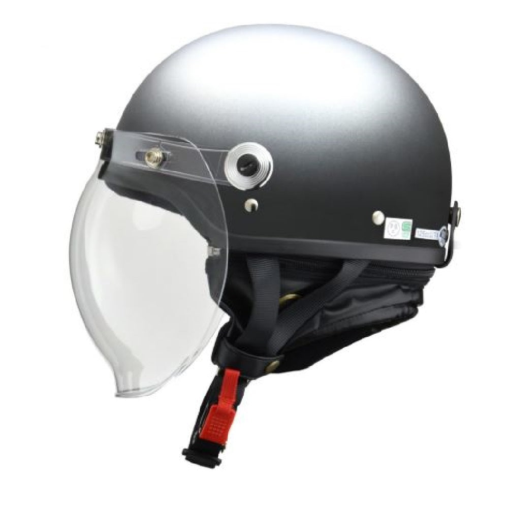 Lead Industrial Bubble Shielded Half Helmet Matte Gunmetal LL CR761MATGMLL