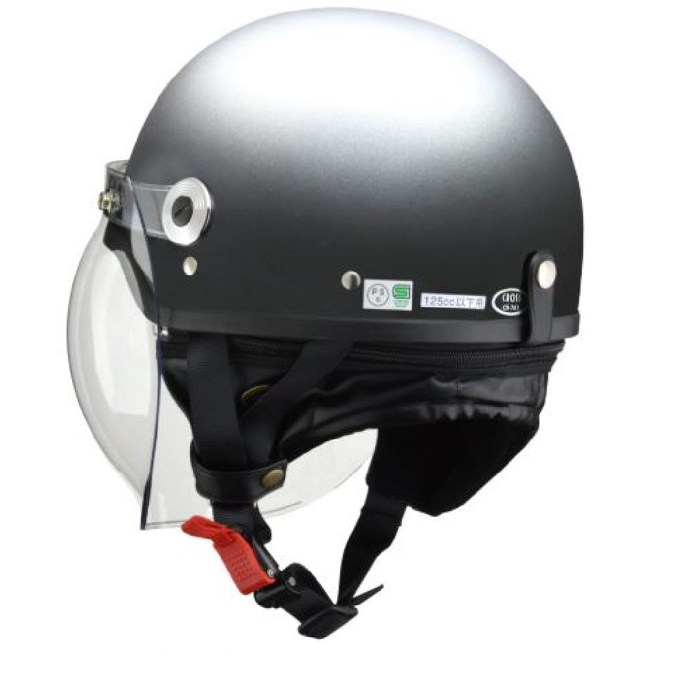 Lead Industrial Bubble Shielded Half Helmet Matte Gunmetal LL CR761MATGMLL