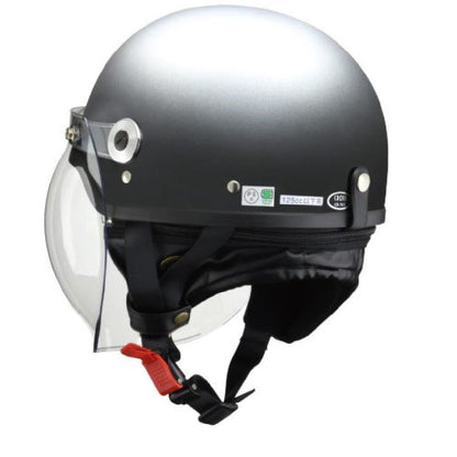 Lead Industrial Bubble Shielded Half Helmet Matte Gunmetal LL CR761MATGMLL