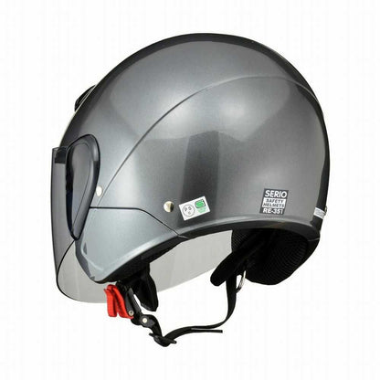 Lead Industry SERIO Semi-Jet Helmet Gun Metallic LL RE351GMLL