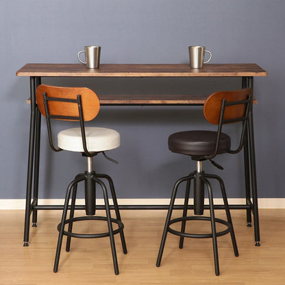 Bar Stool with Back HK-61201IV 15186