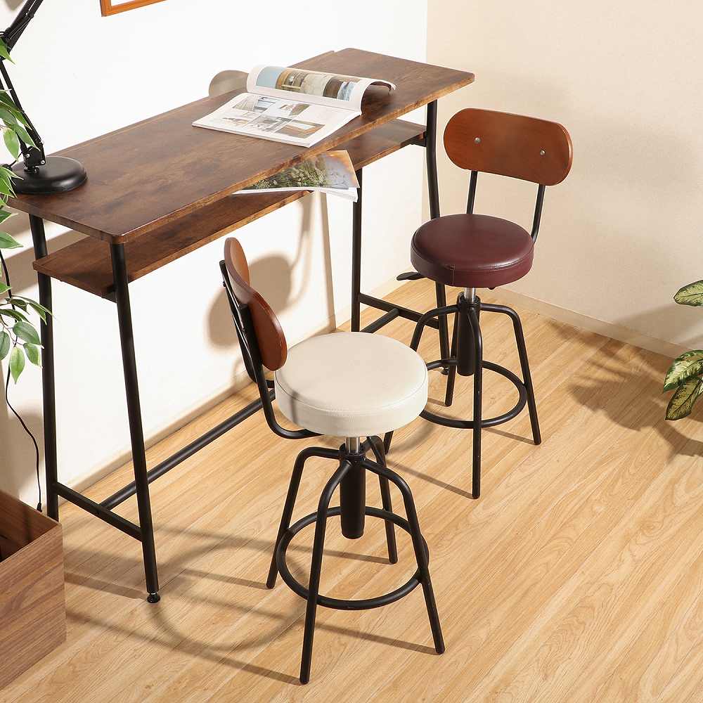 Bar Stool with Back HK-61201IV 15186