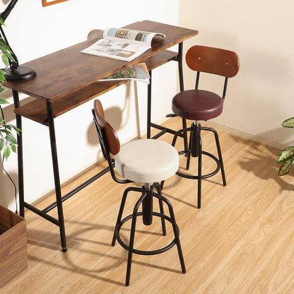 Bar Stool with Back HK-61201IV 15186
