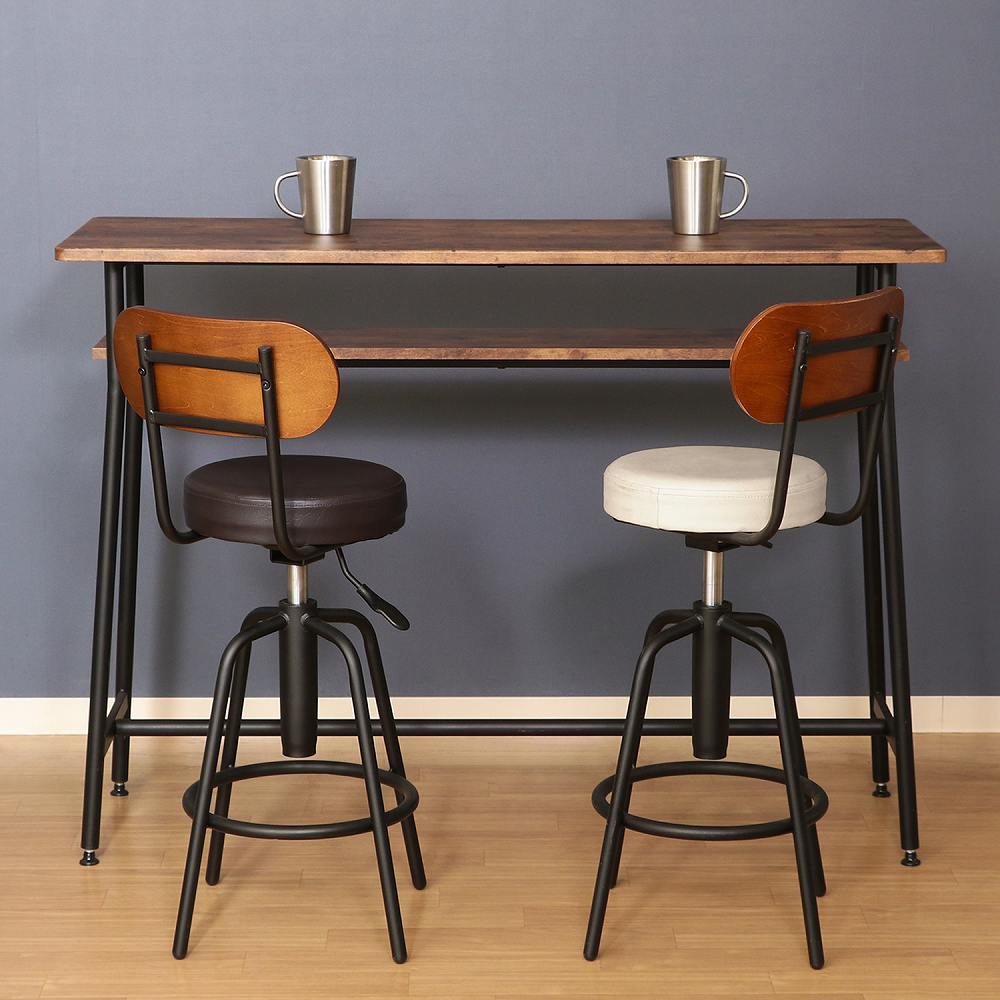 Bar Stool with Back HK-61201DBR 15187