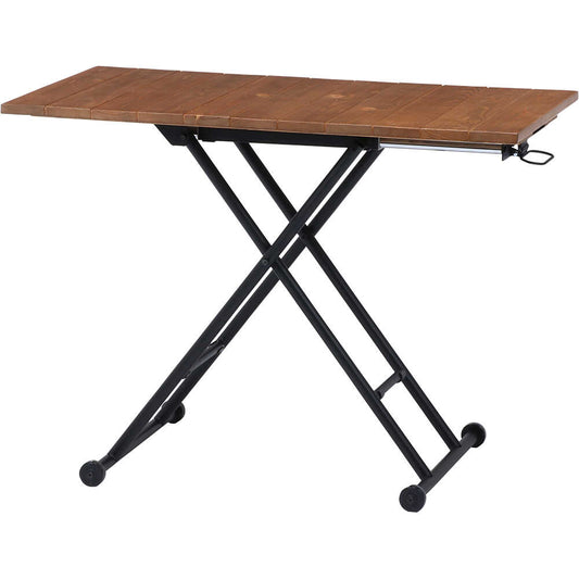 Sylvia Height Adjustable Table Antique Brown 19241