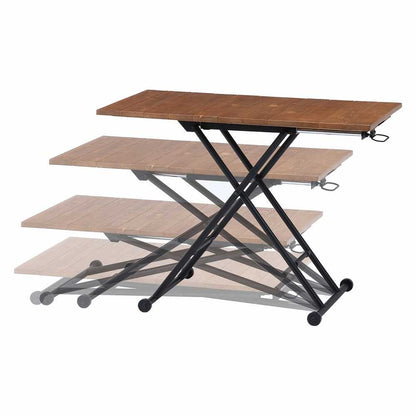 Sylvia Height Adjustable Table Antique Brown 19241