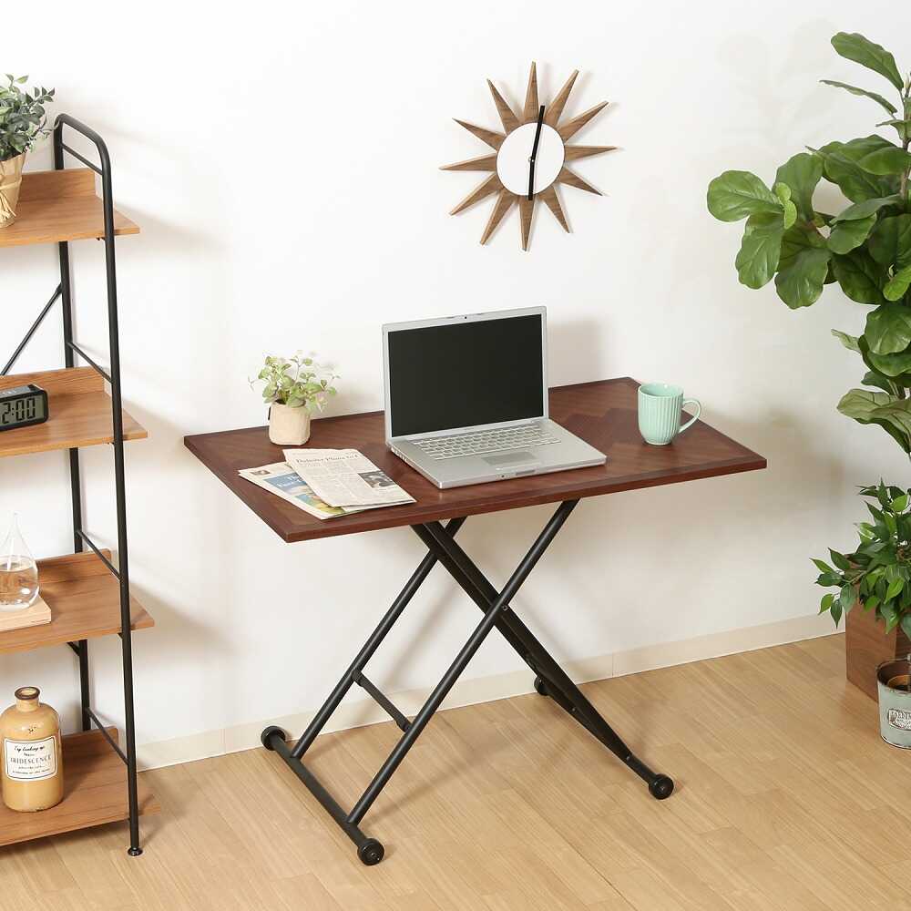 Sylvia Height Adjustable Table Brown 19242