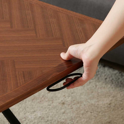 Sylvia Height Adjustable Table Brown 19242