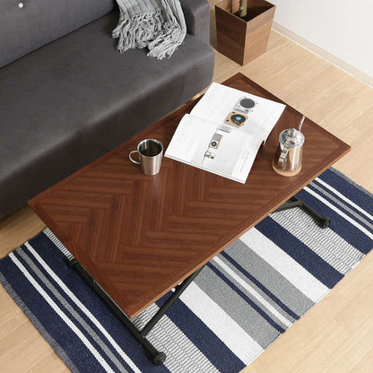 Sylvia Height Adjustable Table Brown 19242