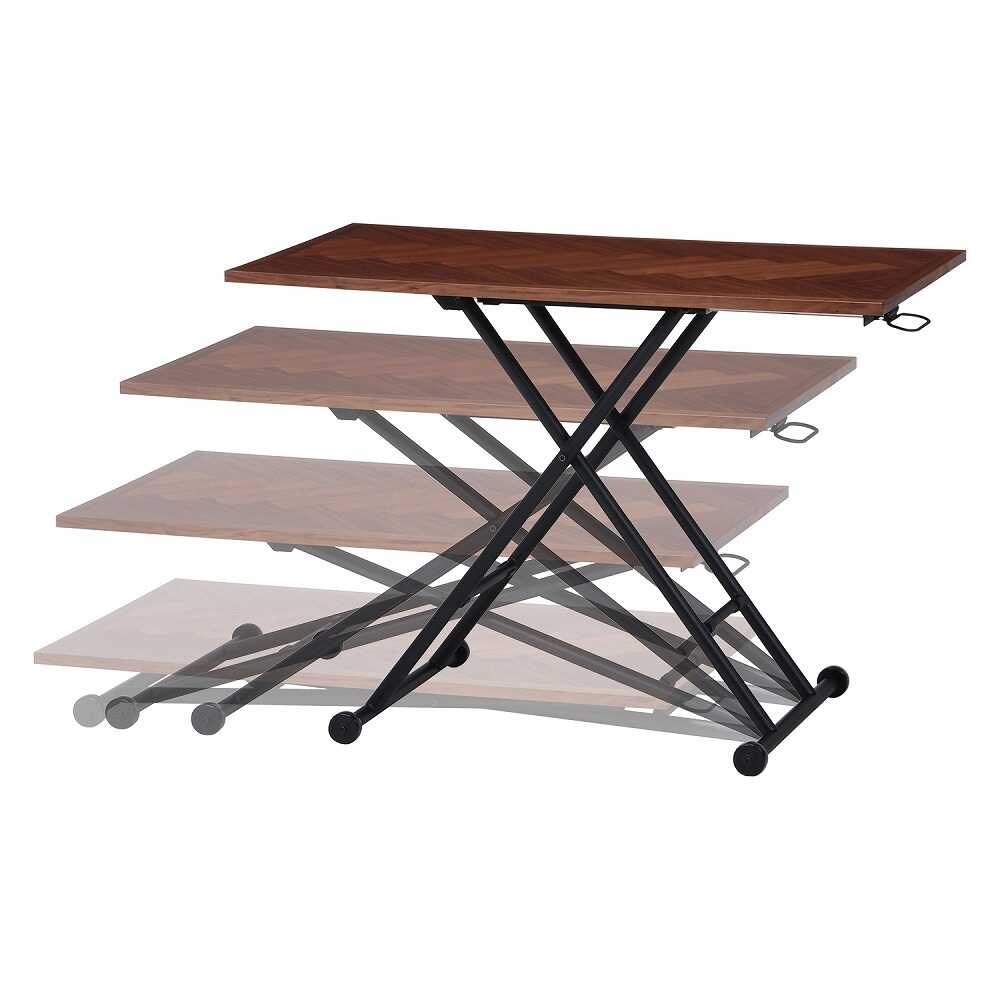 Sylvia Height Adjustable Table Brown 19242