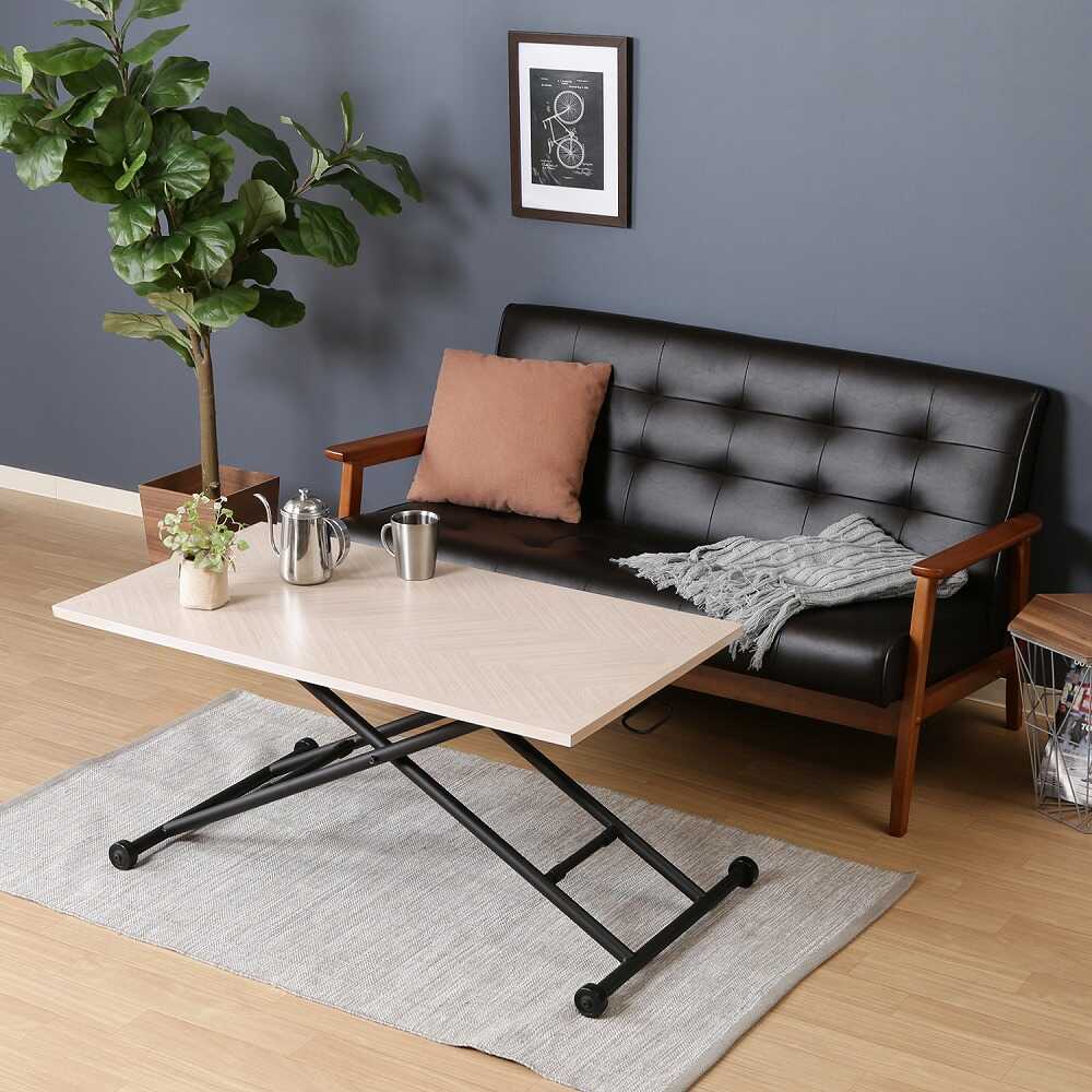 Sylvia Height Adjustable Table White 19244