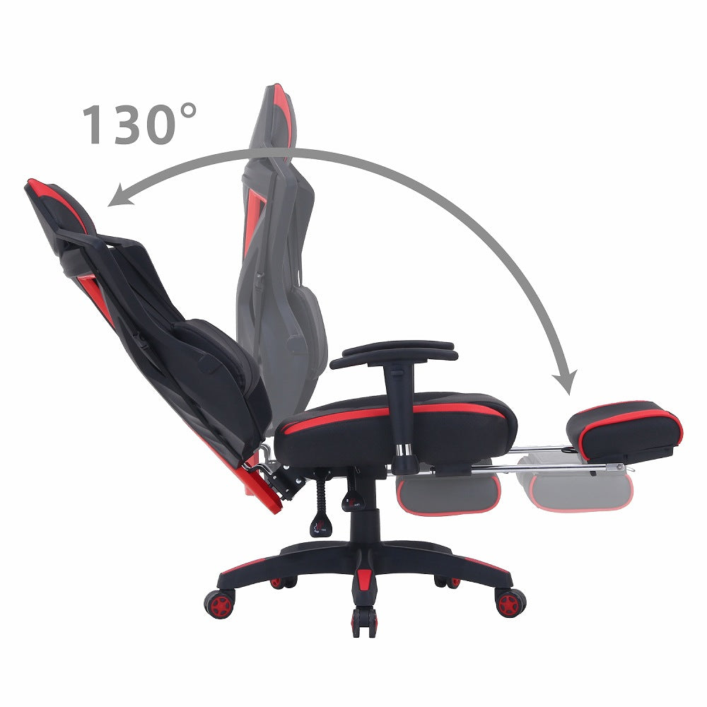 Mesh Gaming Chair Raise Footrest RD 19429