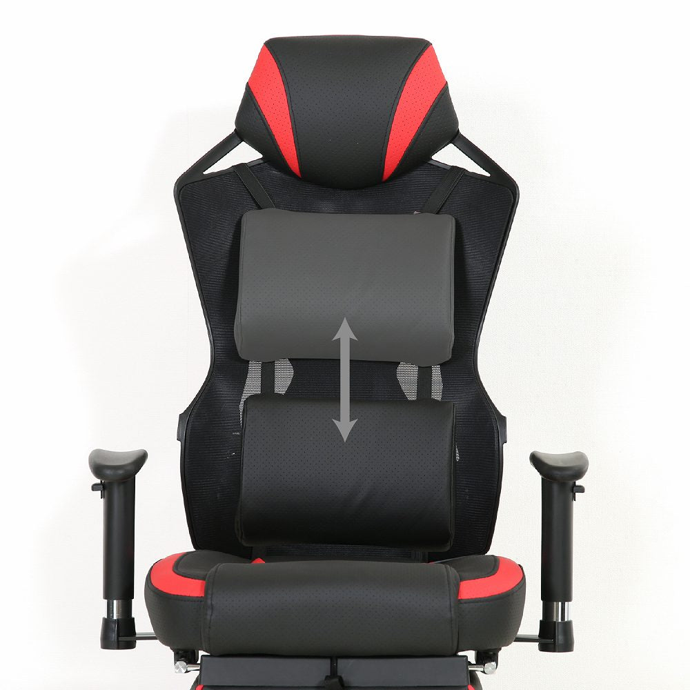 Mesh Gaming Chair Raise Footrest RD 19429