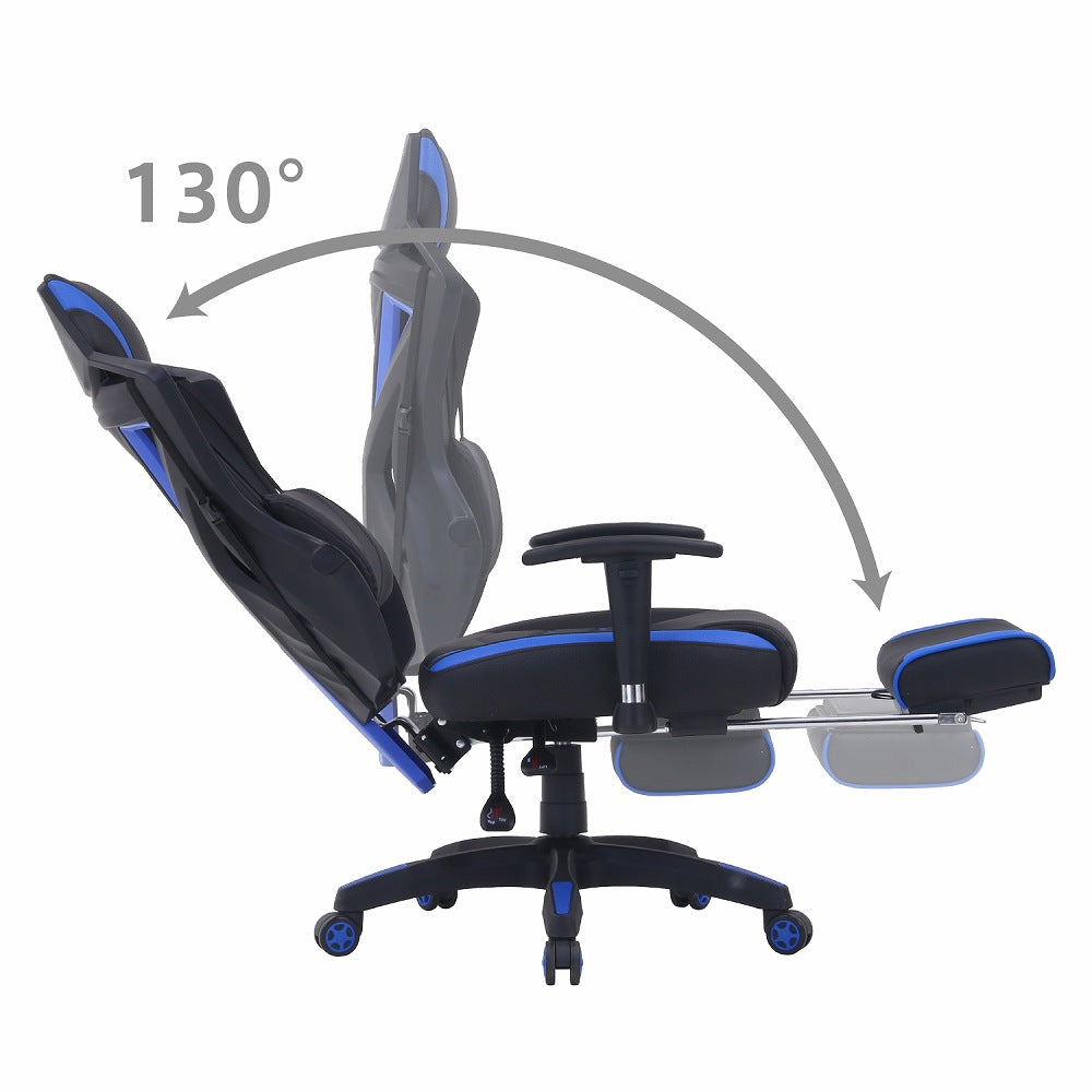 Mesh Gaming Chair Raise Footrest BL 19430
