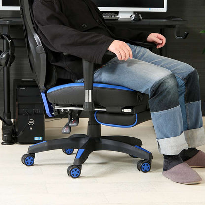 Mesh Gaming Chair Raise Footrest BL 19430