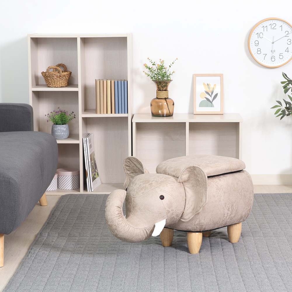 Animal Stool with Storage Elephant 34926