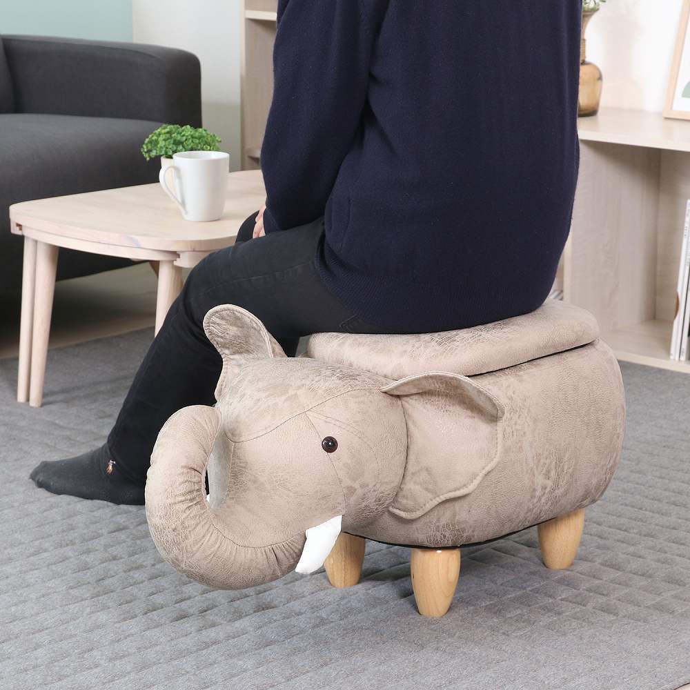 Animal Stool with Storage Elephant 34926