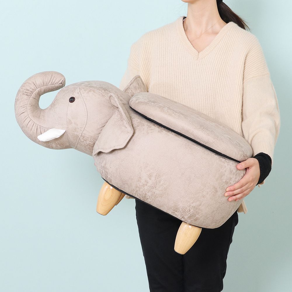 Animal Stool with Storage Elephant 34926