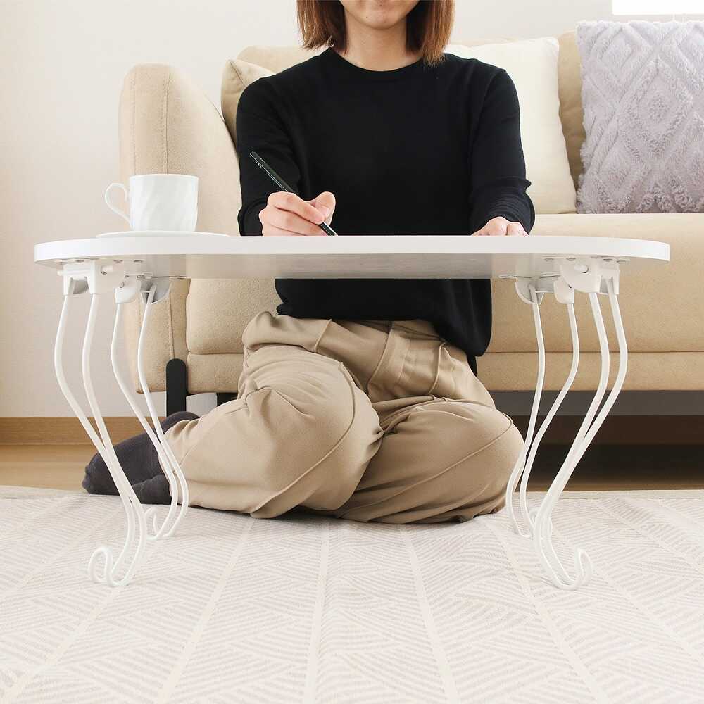 Cat Leg Table 6048 White (Wood Grain)