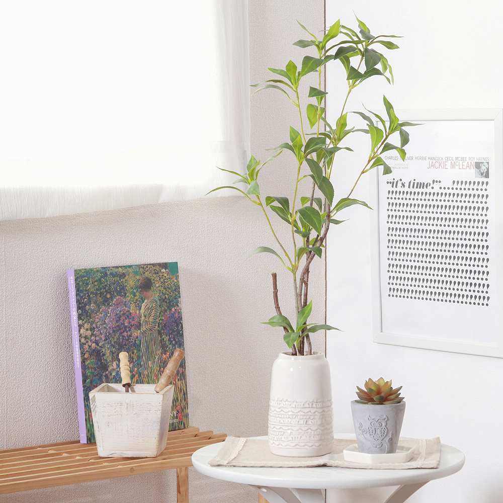 Fake Green Osmanthus Ceramic Pot 41133